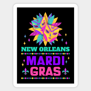 New Orleans Carnival Beads And Blings Party 2022 Mardi Gras Magnet